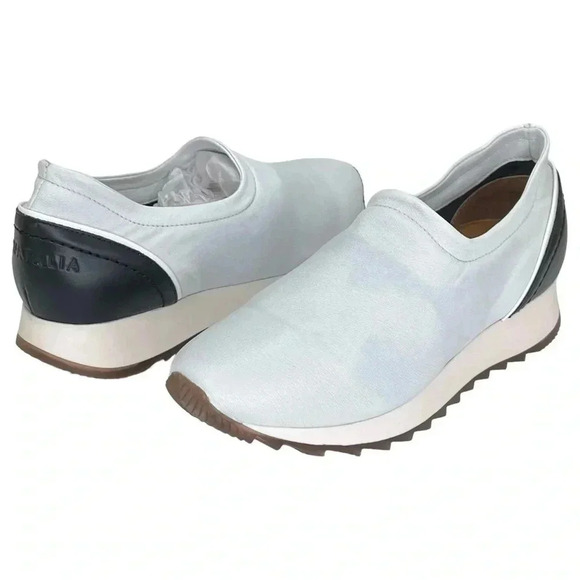 Aquatalia Daelyn Nappa Leather Slip On Hidden Heel Womens Sneakers Size 7.5M - Picture 7 of 12